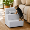 Cachorro subindo na Escada Escadinha para Pet 3 Degraus