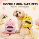 Mochila Abelhinha ZumZum Pet nas cores Rosa e Amarelo