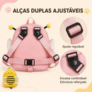 Detalhes das alças ajustáveis da Mochila ZumZum Pet