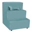 Escada Escadinha para Pet 3 Degraus cor Azul Turquesa