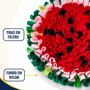 Tiras de feltro e fundo de nylon do tapete melancia