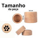 Tamanho da Mini Urna Memorial Pet EternoPet: 4,5cm x 3,5cm