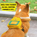 Mochila TrilhaPet ideal para passeios na rua e shopping