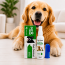 Kit Gel Dental +  Escova Dente Dedeira + Spray Bucal Hálito Pet Clean - O kit Completo para Dentes Limpos, Gengivas Saudáveis e Hálito Fresco 🦷✨
