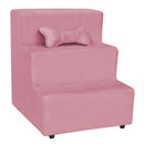 Escada Escadinha para Pet 3 Degraus cor Rosa