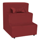 Escada Escadinha para Pet 3 Degraus cor Vermelho