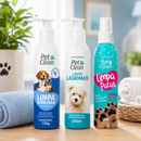 Kit Higienização Pet Clean: Limpa Patas + Limpa Ouvidos + Limpa Lágrimas 🐾✨