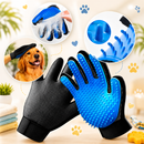 KIT PET CUIDADOS COMPLETOS™ - Luva Tira Pelos + Escova de Banho com Dispenser + Escova Rasqueadeira 🧤🪮