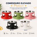 Comedouro e Bebedouro Elevado Anti-Formiga™ - Proteção contra formigas e postura mais confortável em um único produto 🐜❤️