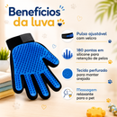KIT PET CUIDADOS COMPLETOS™ - Luva Tira Pelos + Escova de Banho com Dispenser + Escova Rasqueadeira 🧤🪮