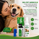 Kit Gel Dental +  Escova Dente Dedeira + Spray Bucal Hálito Pet Clean - O kit Completo para Dentes Limpos, Gengivas Saudáveis e Hálito Fresco 🦷✨
