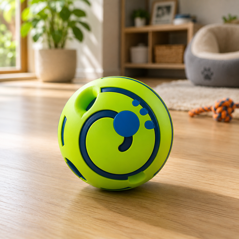Bola Interativa PetPlay Max™ - A Bola Inteligente Super Resistente Para Pets de Todos os Portes 🟢🐾