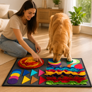Tapete Olfativo GeoFaro 35 × 50 cm -  Para Refeições Mais Tranquilas 🐾🧠
