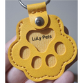 Chaveiro Patinha GuardaPata - cor Amarelo Ouro