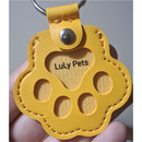 Chaveiro Patinha GuardaPata - cor Amarelo Ouro