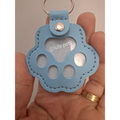 Chaveiro Patinha GuardaPata - cor Azul Claro