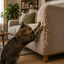 Arranhador com Bolinha Giratória MiauPlay 360™ - Diversão que Gira, Caça e Relaxa ⭕🐱