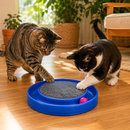 Arranhador com Bolinha Giratória MiauPlay 360™ - Diversão que Gira, Caça e Relaxa ⭕🐱