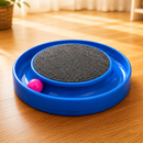 Arranhador com Bolinha Giratória MiauPlay 360™ - Diversão que Gira, Caça e Relaxa ⭕🐱