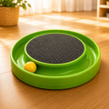 Arranhador com Bolinha Giratória MiauPlay 360™ - Diversão que Gira, Caça e Relaxa ⭕🐱