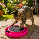 Arranhador com Bolinha Giratória MiauPlay 360™ - Diversão que Gira, Caça e Relaxa ⭕🐱