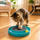 Arranhador com Bolinha Giratória MiauPlay 360™ - Diversão que Gira, Caça e Relaxa ⭕🐱
