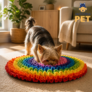 Tapete Olfativo ArcoÍris™ - Alimentação Lenta e Alívio da Ansiedade Para Cães 👃🌈