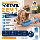 Garrafa de Água Portátil AquaPet 2em1™ - Pare de Passar Trabalho nos Passeios com seu Pet 🚗🐾