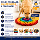 Tapete Olfativo ArcoÍris™ - Alimentação Lenta e Alívio da Ansiedade Para Cães 👃🌈