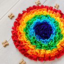 Tapete Olfativo ArcoÍris™ - Alimentação Lenta e Alívio da Ansiedade Para Cães 👃🌈