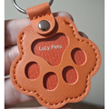 Chaveiro Patinha GuardaPata - cor Coral/Laranja