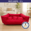 Cama Premium Big Suede Comfort™ - Conforto e Espaço de Verdade Para Cães de Grande Porte  🛏️🐶