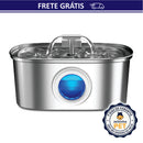 Fonte de Água em Aço Inoxidável AquaFlow Pet™ - Estimule a Hidratação do Seu Pet com Água Sempre em Movimento 🐾💦
