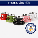 Comedouro e Bebedouro Elevado Anti-Formiga™ - Proteção contra formigas e postura mais confortável em um único produto 🐜❤️