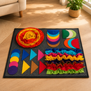 Tapete Olfativo GeoFaro 35 × 50 cm -  Para Refeições Mais Tranquilas 🐾🧠