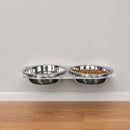 Comedouro e Bebedouro de Inox ElevaPet| Suspenso de Parede | Individual ou Duplo