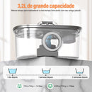 Fonte de Água em Aço Inoxidável AquaFlow Pet™ - Estimule a Hidratação do Seu Pet com Água Sempre em Movimento 🐾💦