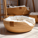 Cama Artesanal de Bambu Elegance™  - Elegância Para sua Casa, Conforto Para o seu Pet 🛏️✨
