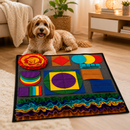 Tapete Olfativo GeoFaro 50 × 50 cm — Transforme a Refeição em uma Experiência de Procura, Estímulo e Diversão🐾🧠