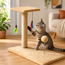 Arranhador com Poste de Sisal MiauJoy – Mantenha as Unhas do seu Gato ocupadas 🐱🐾