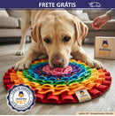 Tapete Olfativo ArcoÍris™ - Alimentação Lenta e Alívio da Ansiedade Para Cães 👃🌈