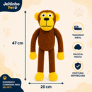 Pelúcia Gigante MaxPlay™ - Pelúcia Gigante com Apito e Costura Reforçada para Cães de Porte Médio 🐵🐷🐸 e Grande