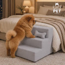 Escada Escadinha para Pet 3 Degraus: Acesso Fácil e Seguro à Cama e ao Sofá + Brinde Ossinho 🐾🪜